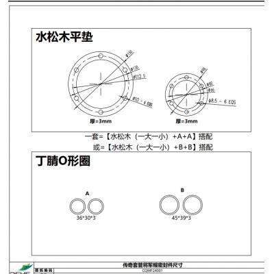 传奇套管将军帽密封丁腈O型圈36*30*3